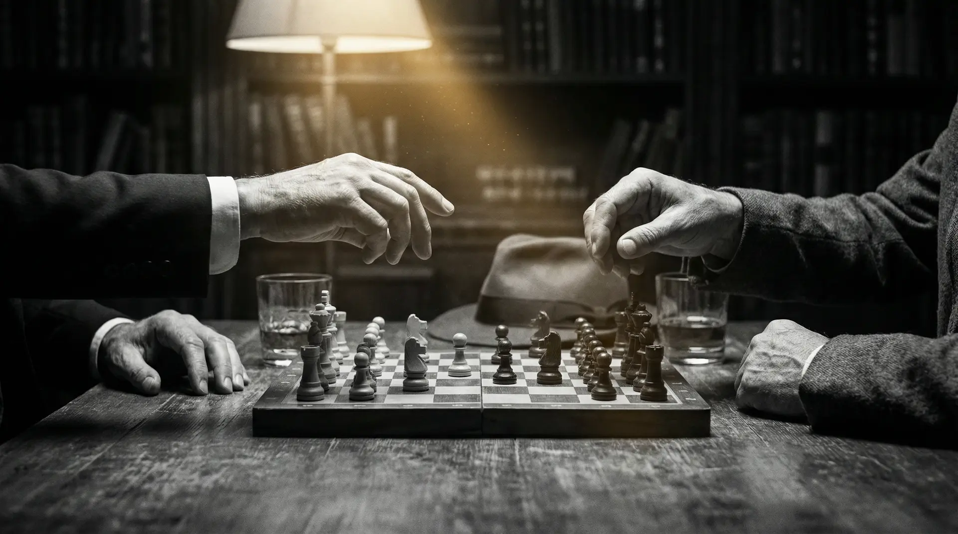 锦衣卫高清下载 艺术探索系列 - 非线性叙事，棋盘上的对弈象征命运的交错
